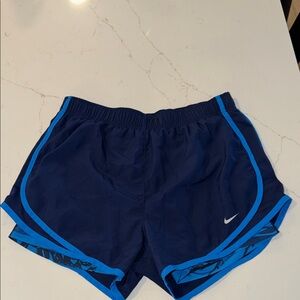 Nike Women’s Navy Shorts with Bright Blue Trim